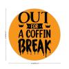 100 Pcs Halloween Stickers for Out for A Coffin Break Stickers Halloween decorations Stickers for Envelope Seals Candy Halloween Party Decorations view 2