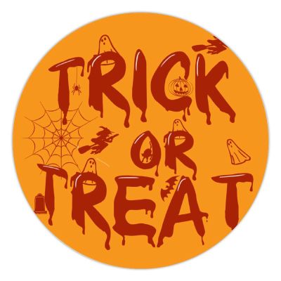 100 Pcs Halloween Stickers for Trick Or Treat Green Stickers Halloween decorations Stickers for Envelope Seals Candy Halloween Party Decorations