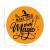 100 Pcs Halloween Stickers for Make Your Own Magic Black Stickers Halloween decorations Stickers for Envelope Seals Candy Halloween Party Decorations view 2