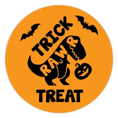 100 Pcs Halloween Stickers for Trick Rawr Treat Stickers Halloween decorations Stickers for Envelope Seals Candy Halloween Party Decorations