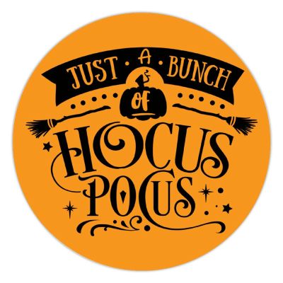 100 Pcs Halloween Stickers for A Bunch of Hocus Pocus Black Stickers Halloween decorations Stickers for Envelope Seals Candy Halloween Party Decorations