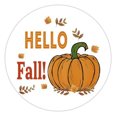 100 Pcs Thankful Stickers for Hello Fall Y'all Automne Marron Orange Stickers fall decorations Stickers for Envelope Seals Candy Thanksgiving Day Party decorations