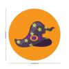 100 Pcs Halloween Stickers for Halloween Witch Hats Stickers Halloween decorations Stickers for Envelope Seals Candy Halloween Party Decorations view 2