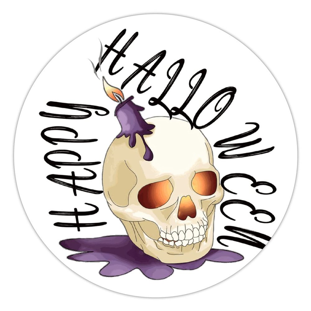 100 Pcs Halloween Stickers for Happy Halloween Trick Or Treat Skull Stickers Halloween decorations Stickers for Envelope Seals Candy Halloween Party Decorations