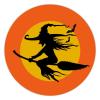 100 Pcs Halloween Stickers Halloween Witch Flying Decorations Stickers for Envelope Seals Candy Party Decorations view 1