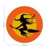 100 Pcs Halloween Stickers Halloween Witch Flying Decorations Stickers for Envelope Seals Candy Party Decorations view 2