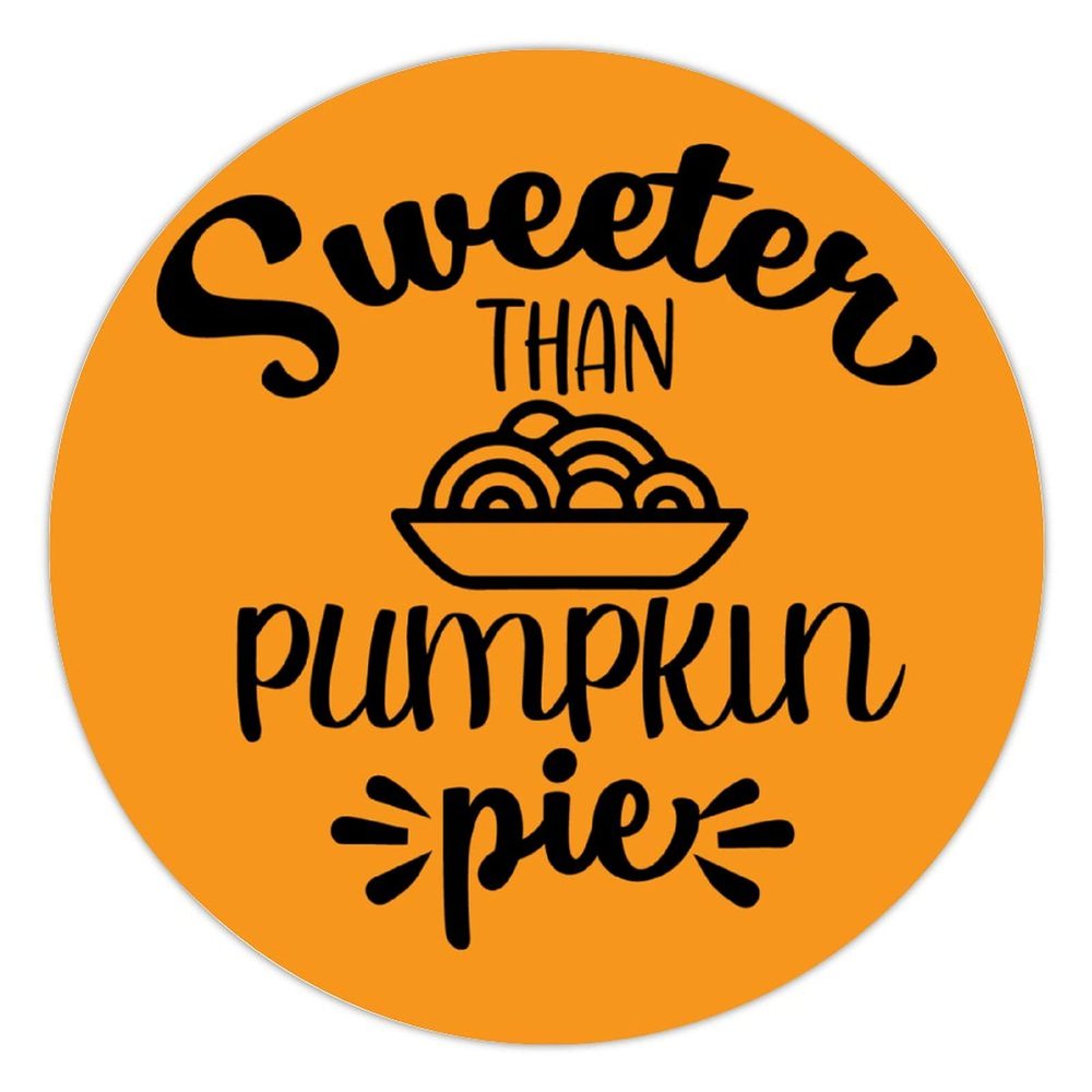 100 Pcs Halloween Stickers for Sweeter Than Pumpkin Pie Stickers Halloween decorations Stickers for Envelope Seals Candy Halloween Party Decorations