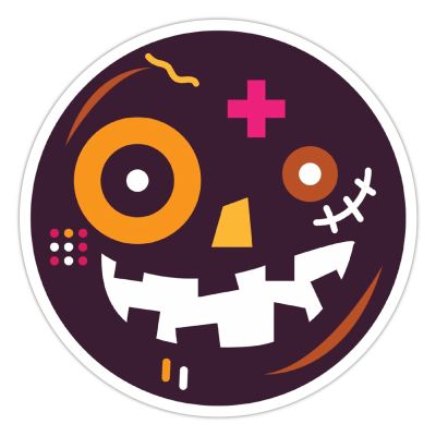 100 Pcs Halloween Stickers for HALLOWEEN CIRCLE CARTOON Stickers Halloween decorations Stickers for Envelope Seals Candy Halloween Party Decorations