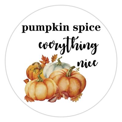 100 Pcs Halloween Stickers for Autumn Fall Maple Leaves Pumpkin Spice And Everything Nice Watercolor Pink Stickers Halloween decorations Stickers for Envelope Seals Candy Halloween Party Decorations