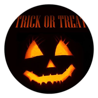 100 Pcs Halloween Stickers for Evil Smile Trick Or Treat Stickers Halloween decorations Stickers for Envelope Seals Candy Halloween Party Decorations