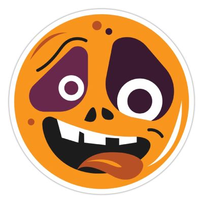 100 Pcs Halloween Stickers for HALLOWEEN CIRCLE CARTOON Stickers Halloween decorations Stickers for Envelope Seals Candy Halloween Party Decorations