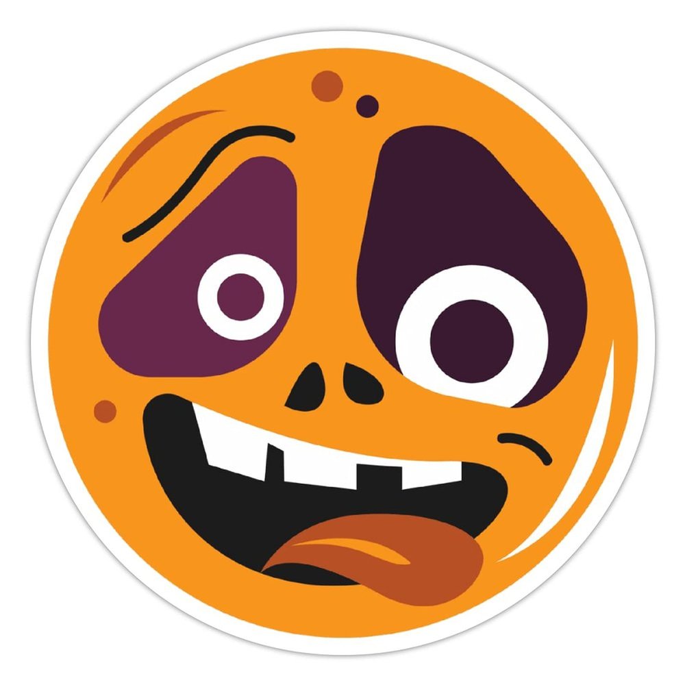 100 Pcs Halloween Stickers for HALLOWEEN CIRCLE CARTOON Stickers Halloween decorations Stickers for Envelope Seals Candy Halloween Party Decorations