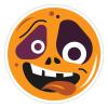 100 Pcs Halloween Stickers for HALLOWEEN CIRCLE CARTOON Stickers Halloween decorations Stickers for Envelope Seals Candy Halloween Party Decorations view 1