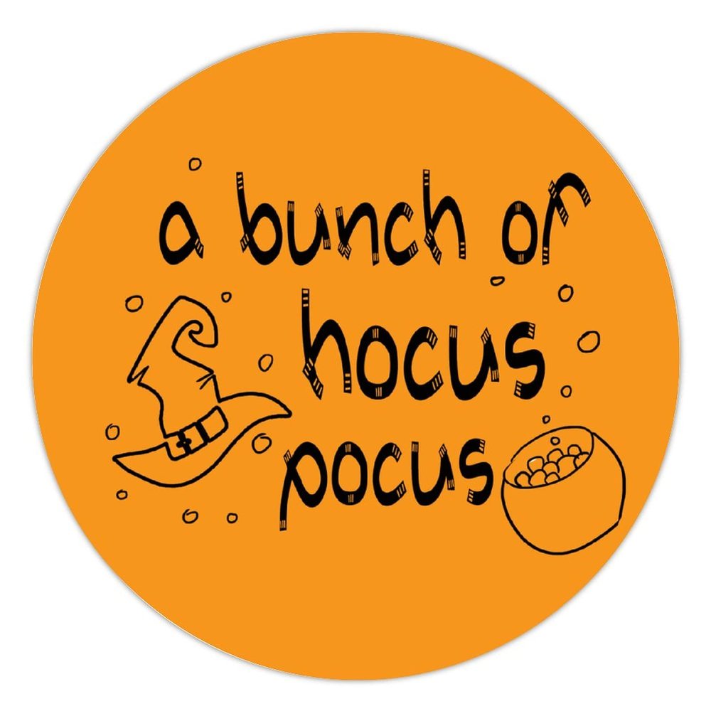 100 Pcs Halloween Stickers for A Bunch of Hocus Pocus Stickers Halloween decorations Stickers for Envelope Seals Candy Halloween Party Decorations