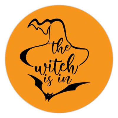 100 Pcs Halloween Stickers for Witch is in funny saying for halloween Stickers Halloween decorations Stickers for Envelope Seals Candy Halloween Party Decorations