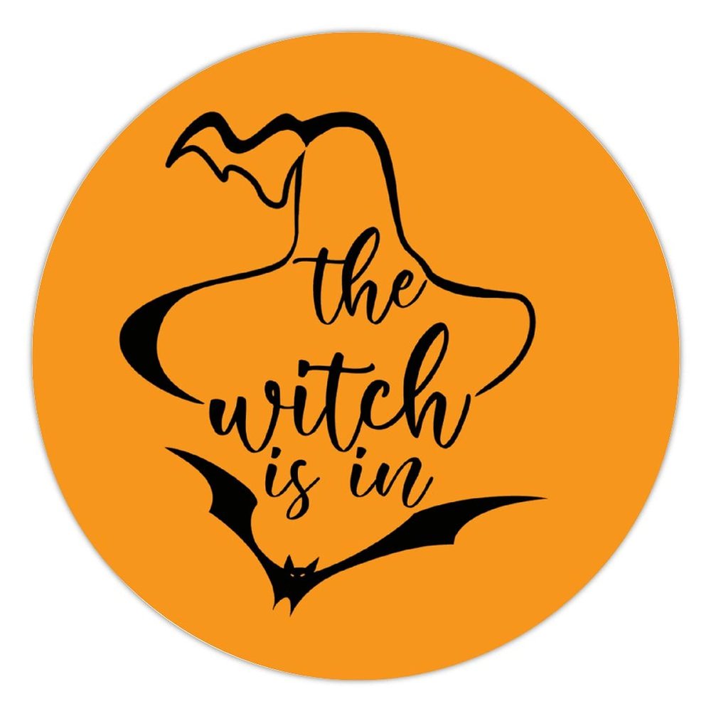 100 Pcs Halloween Stickers for Witch is in funny saying for halloween Stickers Halloween decorations Stickers for Envelope Seals Candy Halloween Party Decorations