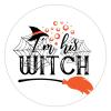 100 Pcs Halloween Stickers for I'm His Witch Stickers Halloween decorations Stickers for Envelope Seals Candy Halloween Party Decorations view 1