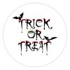 100 Pcs Halloween Stickers for Trick or treat halloween traditional quote black Stickers Halloween decorations Stickers for Envelope Seals Candy Halloween Party Decorations view 1