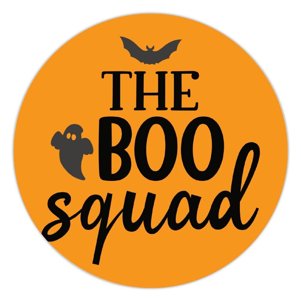100 Pcs Halloween Stickers for The Boo Squad Stickers Halloween decorations Stickers for Envelope Seals Candy Halloween Party Decorations