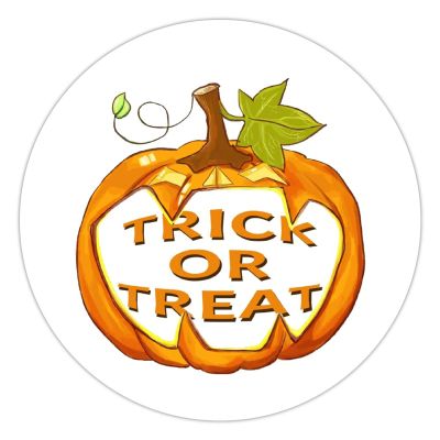 100 Pcs Halloween Stickers for Trick or treat halloween traditional quote Stickers Halloween decorations Stickers for Envelope Seals Candy Halloween Party Decorations