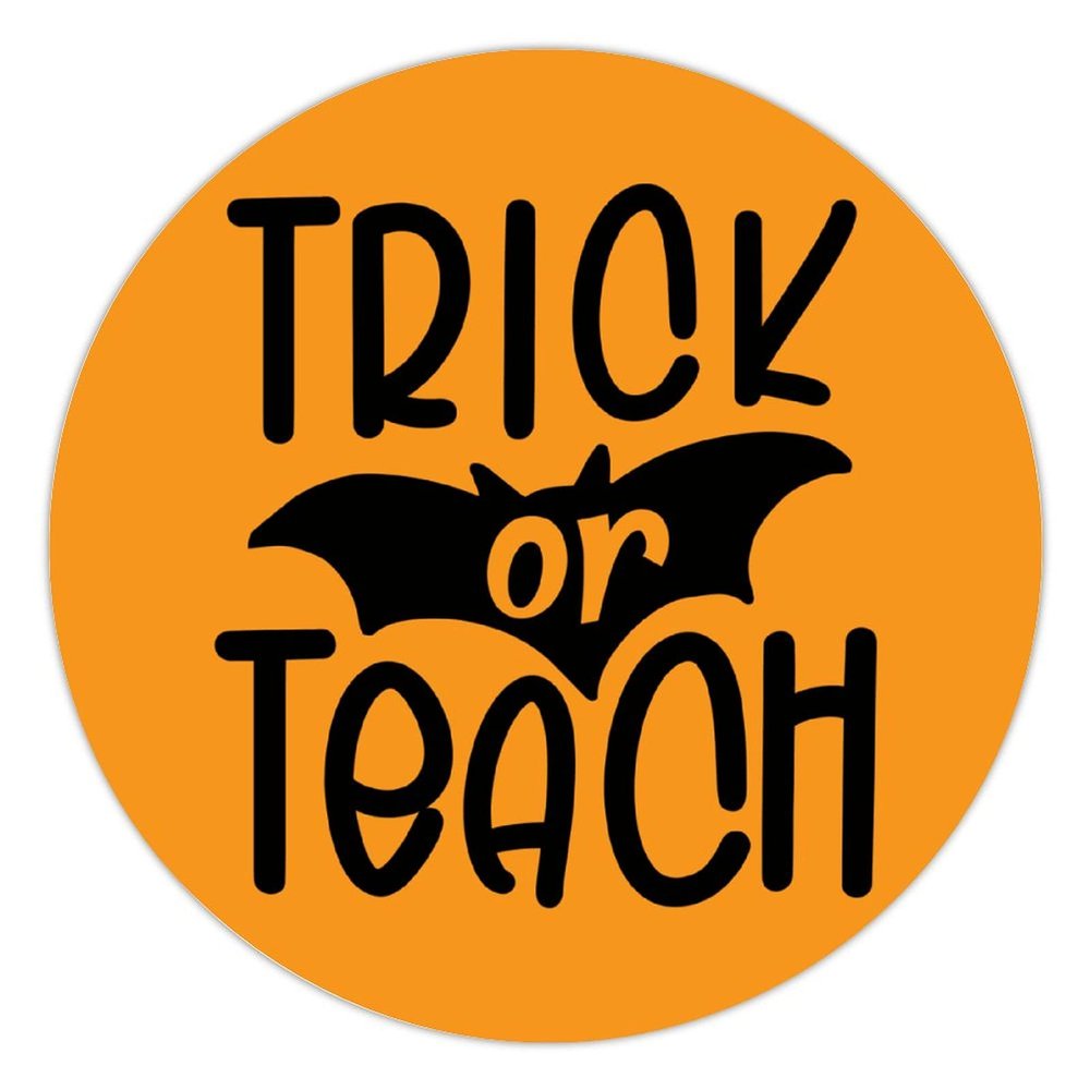 100 Pcs Halloween Stickers for Trick Or Teach Stickers Halloween decorations Stickers for Envelope Seals Candy Halloween Party Decorations
