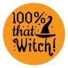 100 Pcs Halloween Stickers for Funny Halloween That Witch Stickers Halloween decorations Stickers for Envelope Seals Candy Halloween Party Decorations view 1