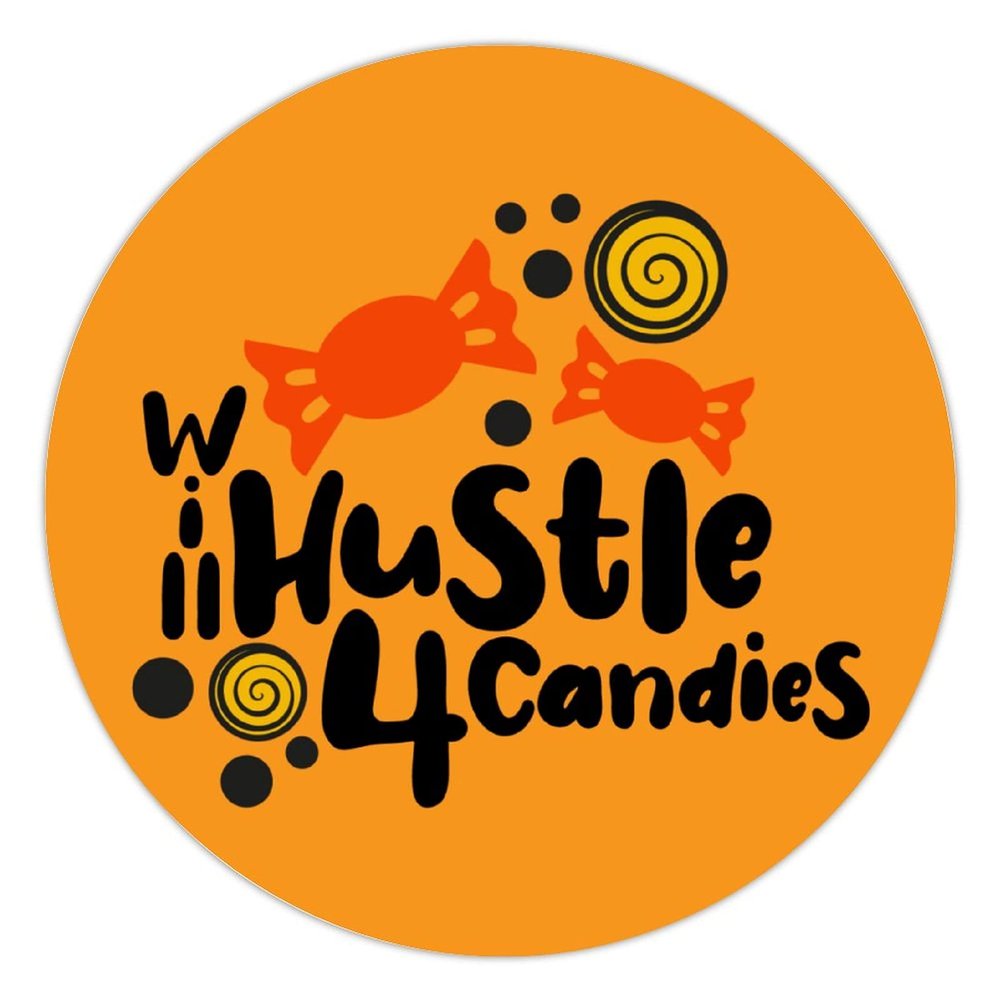 100 Pcs Halloween Stickers for Will Hustle for Candies Stickers Halloween decorations Stickers for Envelope Seals Candy Halloween Party Decorations