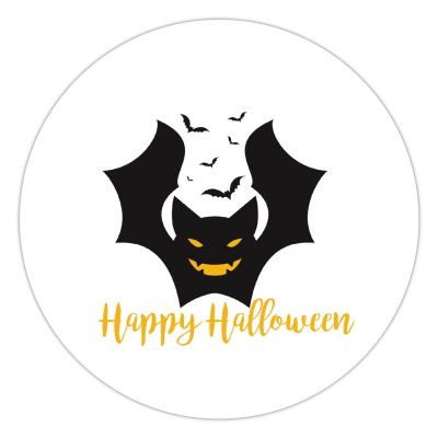 100 Pcs Halloween Stickers for Happy Halloween Evil Bat Stickers Halloween decorations Stickers for Envelope Seals Candy Halloween Party Decorations