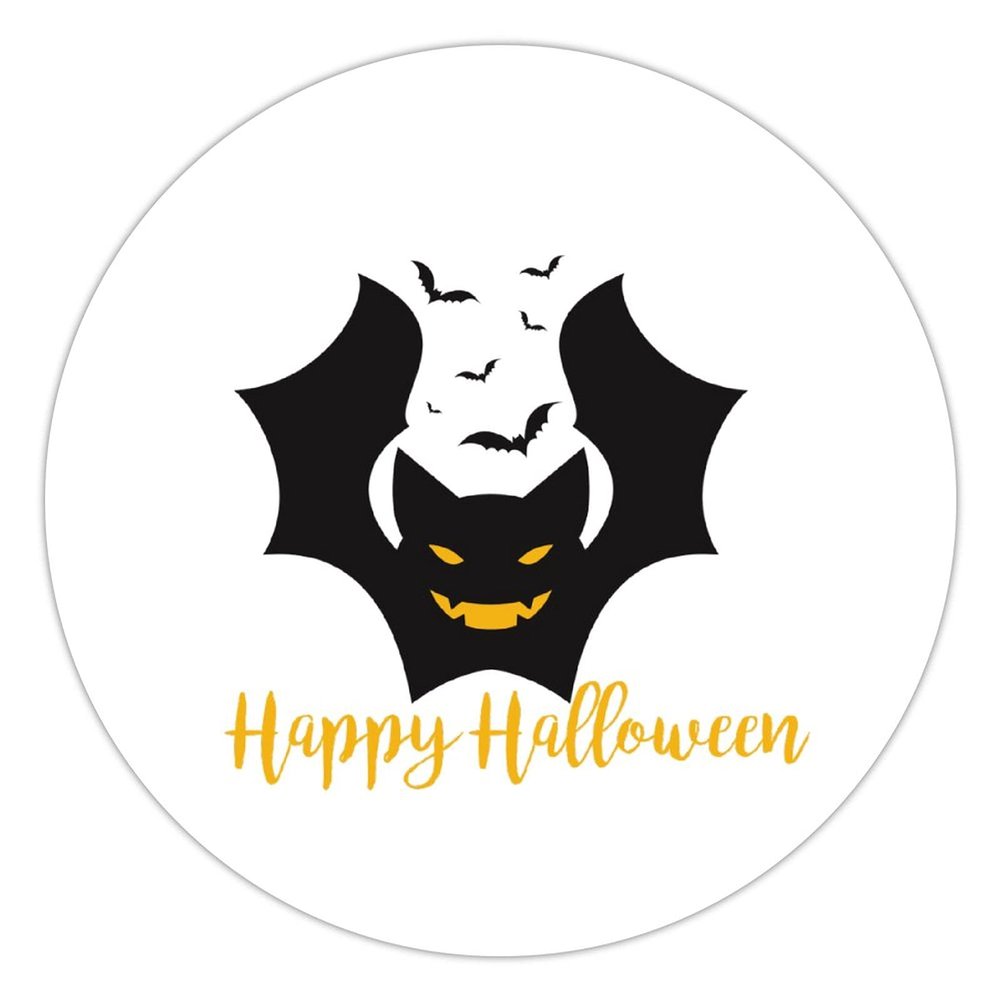 100 Pcs Halloween Stickers for Happy Halloween Evil Bat Stickers Halloween decorations Stickers for Envelope Seals Candy Halloween Party Decorations