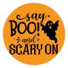 100 Pcs Halloween Stickers for Say Boo And Scary On Stickers Halloween decorations Stickers for Envelope Seals Candy Halloween Party Decorations view 1