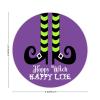 100 Pcs Halloween Stickers for Happy Witch Happy Life White Halloween Witch Stickers Halloween decorations Stickers for Envelope Seals Candy Halloween Party Decorations view 2