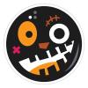100 Pcs Halloween Stickers for HALLOWEEN CIRCLE CARTOON Stickers Halloween decorations Stickers for Envelope Seals Candy Halloween Party Decorations view 1