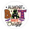 100 Pcs Halloween Stickers for Halloween Pillow Almost Bat Shit Crasy Stickers Halloween decorations Stickers for Envelope Seals Candy Halloween Party Decorations view 1