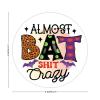 100 Pcs Halloween Stickers for Halloween Pillow Almost Bat Shit Crasy Stickers Halloween decorations Stickers for Envelope Seals Candy Halloween Party Decorations view 2