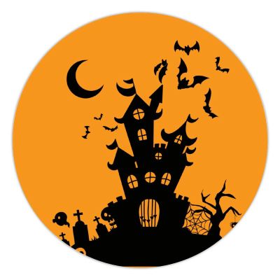 100 Pcs Halloween Stickers for retro Castle Stickers Halloween decorations Stickers for Envelope Seals Candy Halloween Party Decorations