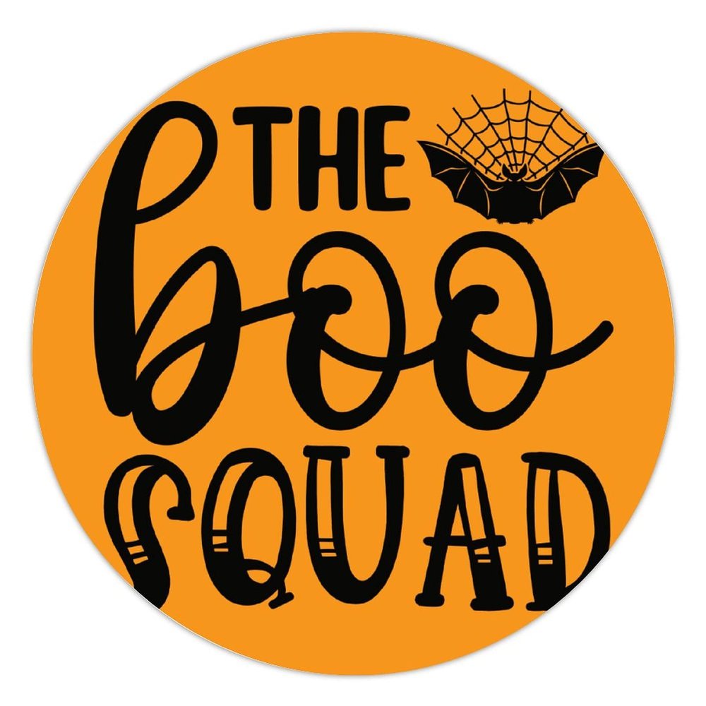 100 Pcs Halloween Stickers for The Boo Squad O Stickers Halloween decorations Stickers for Envelope Seals Candy Halloween Party Decorations