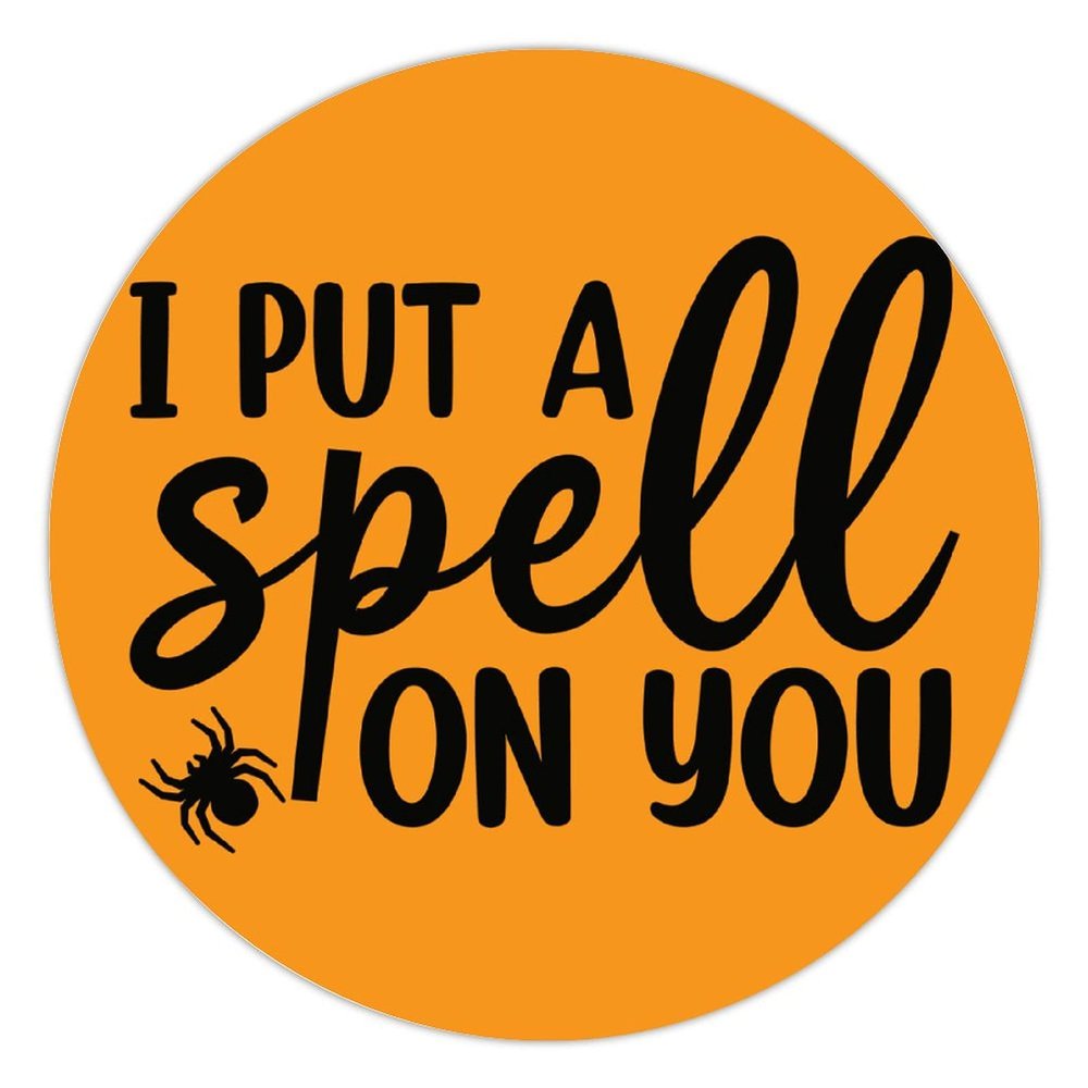 100 Pcs Halloween Stickers for I Put A Spell on You Stickers Halloween decorations Stickers for Envelope Seals Candy Halloween Party Decorations