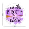 100 Pcs Halloween Stickers for If The Broom Fits Ride It Stickers Halloween decorations Stickers for Envelope Seals Candy Halloween Party Decorations view 2