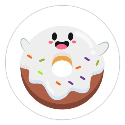100 Pcs Halloween Stickers for Halloween Donuts Stickers Halloween decorations Stickers for Envelope Seals Candy Halloween Party Decorations