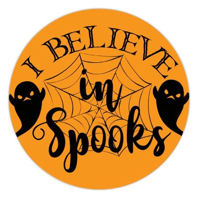100 Pcs Halloween Stickers for I Believe in Spooks Stickers Halloween decorations Stickers for Envelope Seals Candy Halloween Party Decorations