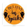 100 Pcs Halloween Stickers for I Believe in Spooks Stickers Halloween decorations Stickers for Envelope Seals Candy Halloween Party Decorations view 2
