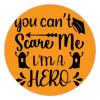 100 Pcs Halloween Stickers for You Can't Scare Me, I'm A Hero Stickers Halloween decorations Stickers for Envelope Seals Candy Halloween Party Decorations view 1