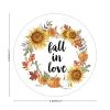 100 Pcs Halloween Stickers for Fall in Love Blue Pickup Truck Orange Pumpkins Stickers Halloween decorations Stickers for Envelope Seals Candy Halloween Party Decorations view 2