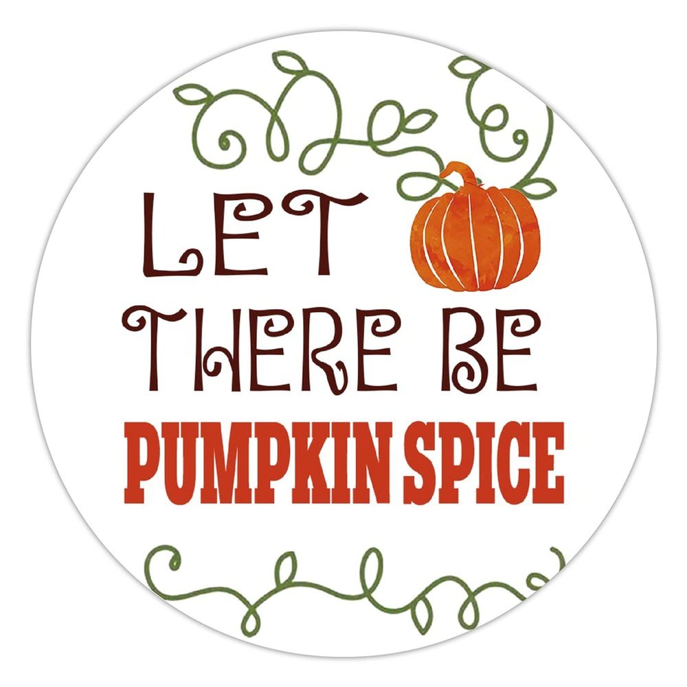 100 Pcs Halloween Stickers for Let There Be Pumpkin Spice Stickers Halloween decorations Stickers for Envelope Seals Candy Halloween Party Decorations