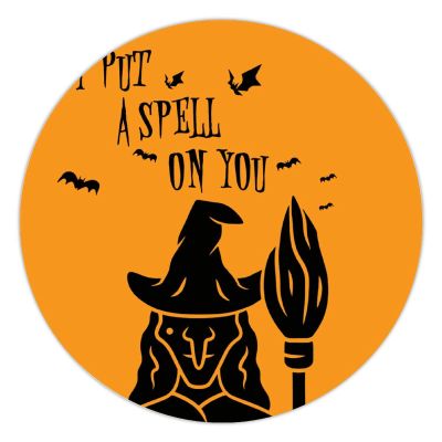 100 Pcs Halloween Stickers for I Put A Spell On You Stickers Halloween decorations Stickers for Envelope Seals Candy Halloween Party Decorations
