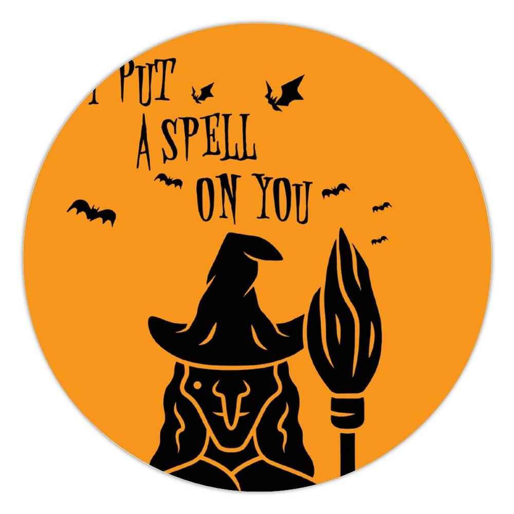 100 Pcs Halloween Stickers for I Put A Spell On You Stickers Halloween decorations Stickers for Envelope Seals Candy Halloween Party Decorations