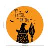 100 Pcs Halloween Stickers for I Put A Spell On You Stickers Halloween decorations Stickers for Envelope Seals Candy Halloween Party Decorations view 2