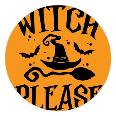 100 Pcs Halloween Stickers for Witch Please Stickers Halloween decorations Stickers for Envelope Seals Candy Halloween Party Decorations