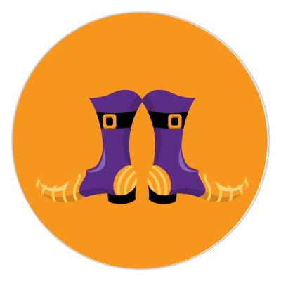 100 Pcs Halloween Stickers for Halloween Witch Shoes Stickers Halloween decorations Stickers for Envelope Seals Candy Halloween Party Decorations