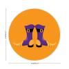 100 Pcs Halloween Stickers for Halloween Witch Shoes Stickers Halloween decorations Stickers for Envelope Seals Candy Halloween Party Decorations view 2